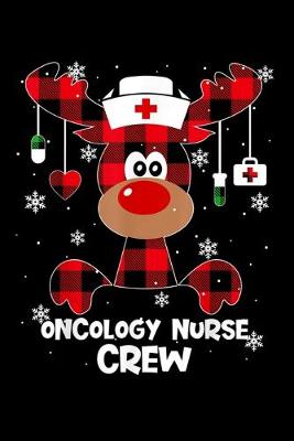 Book cover for Buffalo Plaid Reindeer Oncology nurse Crew Christmas