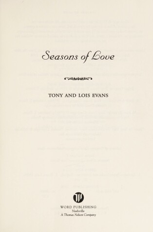 Book cover for Seasons of Love