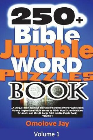 Cover of 250+ Bible Jumble Word Puzzle Book