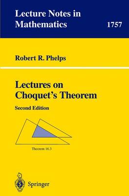 Cover of Lectures on Choquet's Theorem