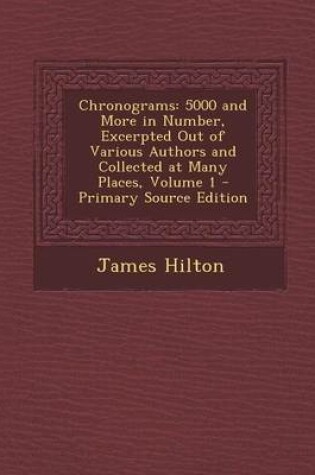 Cover of Chronograms