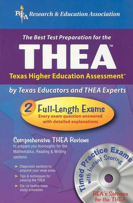 Book cover for Thea W/ CD (Rea) - The Best Test Prep for the Texas Higher Education Assessment