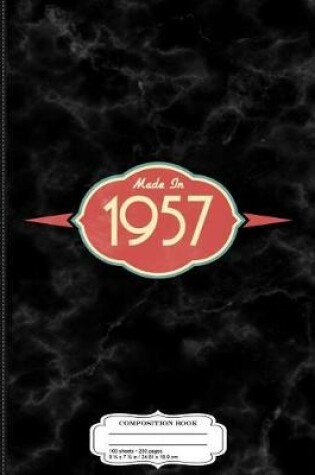 Cover of Retro Made in 1957 Composition Notebook