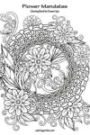 Book cover for Flower Mandalas Coloring Book for Grown-Ups