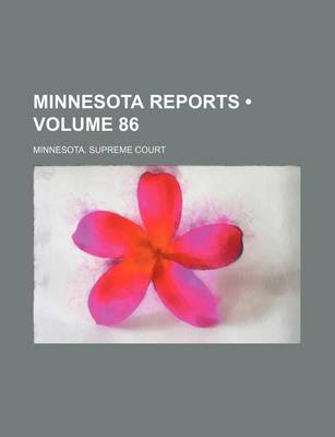 Book cover for Minnesota Reports (Volume 86)