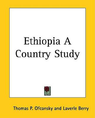 Book cover for Ethiopia a Country Study