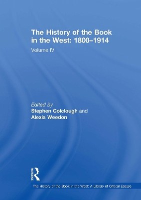 Cover of The History of the Book in the West: 1800-1914