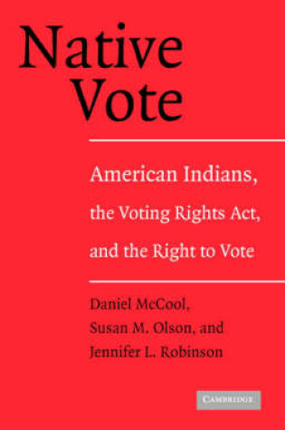 Cover of Native Vote