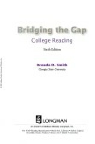 Cover of Bridging the Gap (2001 version)