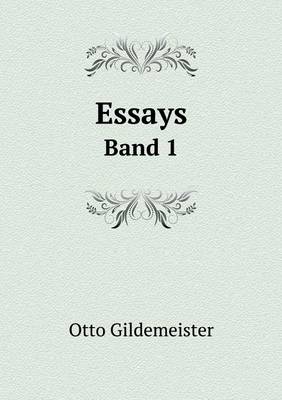 Book cover for Essays Band 1