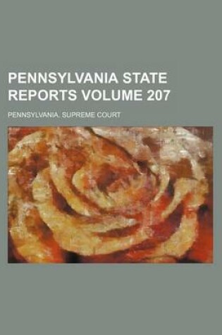 Cover of Pennsylvania State Reports Volume 207