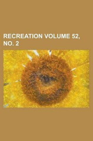 Cover of Recreation Volume 52, No. 2