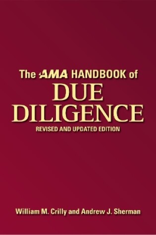 Cover of The AMA Handbook of Due Diligence