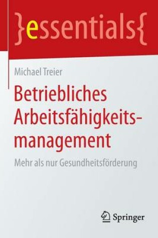 Cover of Betriebliches Arbeitsfahigkeitsmanagement