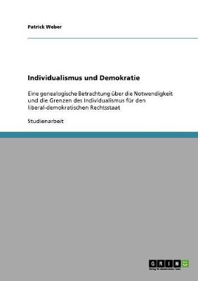 Book cover for Individualismus und Demokratie