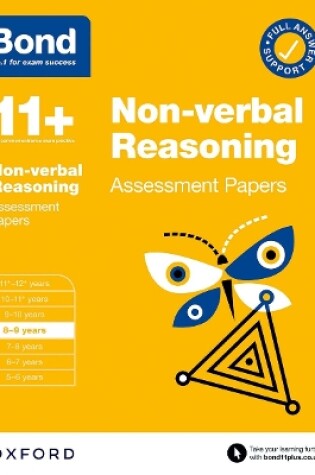 Cover of Bond 11+: Bond 11+ Non-verbal Reasoning Assessment Papers 8-9 years