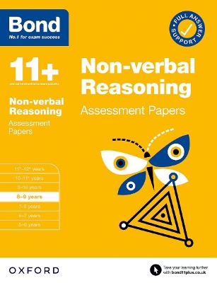 Book cover for Bond 11+: Bond 11+ Non-verbal Reasoning Assessment Papers 8-9 years