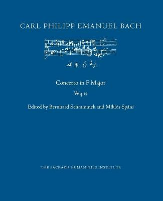 Book cover for Concerto in F Major, Wq 12
