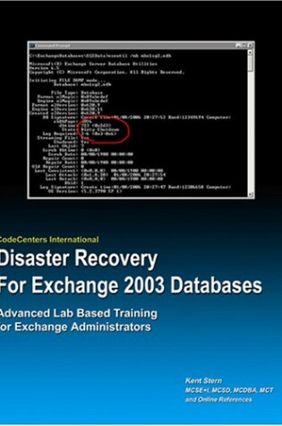 Cover of Disaster Recovery for Exchange Databases