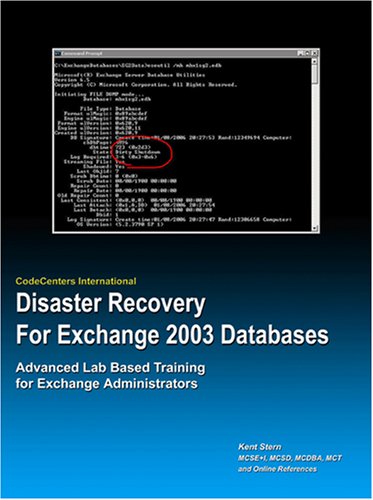 Cover of Disaster Recovery for Exchange Databases