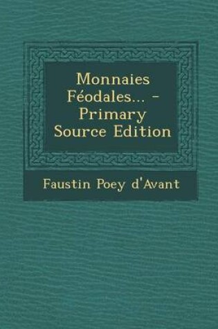 Cover of Monnaies Feodales...