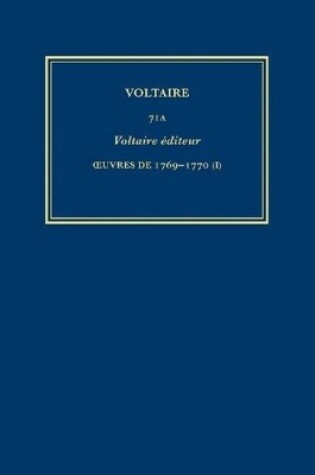 Cover of Complete Works of Voltaire 71A