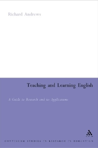 Cover of Teaching and Learning English