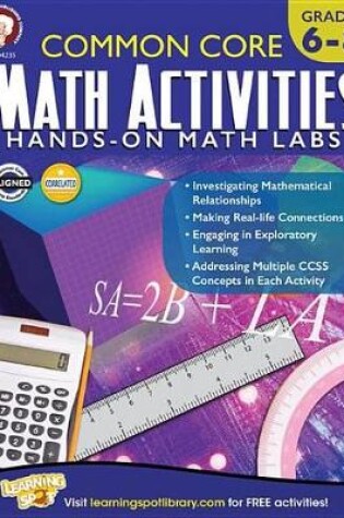 Cover of Common Core Math Activities, Grades 6 - 8