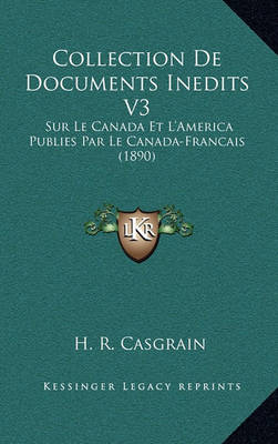 Book cover for Collection de Documents Inedits V3