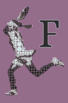 Book cover for F Monogram Initial Tennis Journal