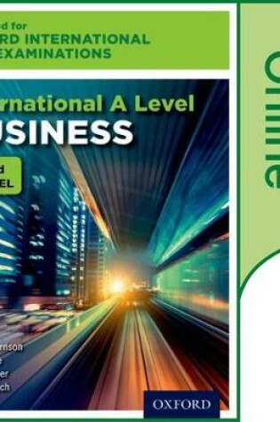 Cover of Oxford International AQA Examination: International AS & A Level Business: Online Textbook