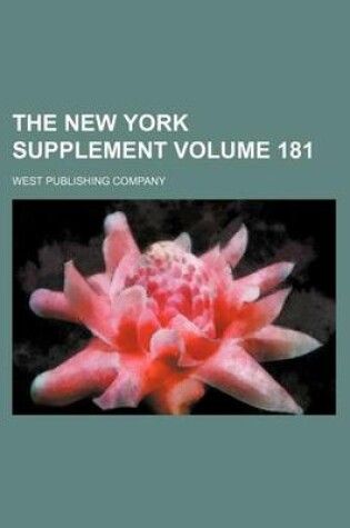 Cover of The New York Supplement Volume 181