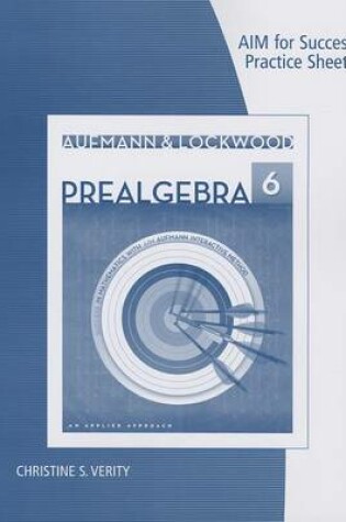 Cover of AIM for Success Practice Sheets for Aufmann/Lockwood's Prelgebra: An  Applied Approach, 6th