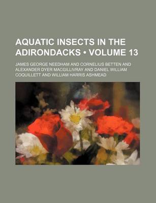 Book cover for Aquatic Insects in the Adirondacks (Volume 13)