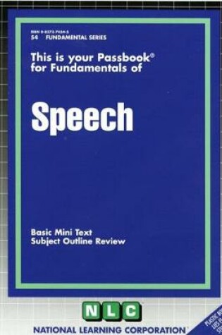 Cover of SPEECH