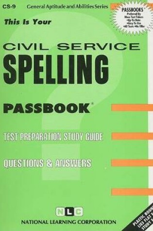 Cover of CIVIL SERVICE SPELLING