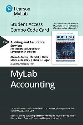 Book cover for Mylab Acccouting with Pearson Etext -- Combo Access Card -- For Auditing and Assurance Services