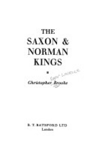 Cover of The Saxon and Norman Kings