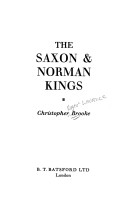 Cover of The Saxon and Norman Kings