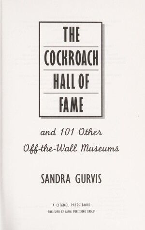 Book cover for Cockroach Hall of Fame