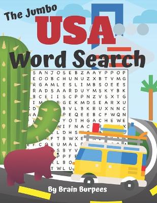 Book cover for The Jumbo USA Word Search