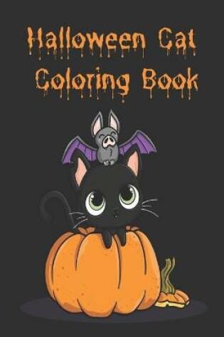 Cover of Halloween Cat Coloring Book