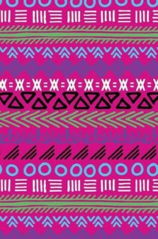 Cover of Journal Notebook Tribal Art Pattern Pink