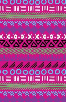 Book cover for Journal Notebook Tribal Art Pattern Pink