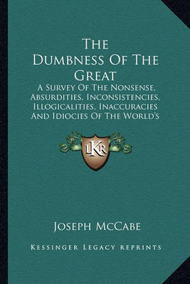 Book cover for The Dumbness of the Great