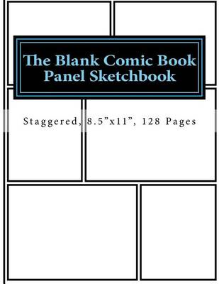 Book cover for The Blank Comic Book Panel Sketchbook