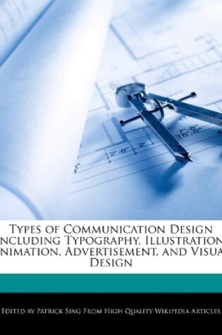 Cover of Types of Communication Design Including Typography, Illustration, Animation, Advertisement, and Visual Design