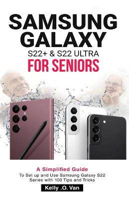 Book cover for Samsung Galaxy S22+ & S22 Ultra for Seniors