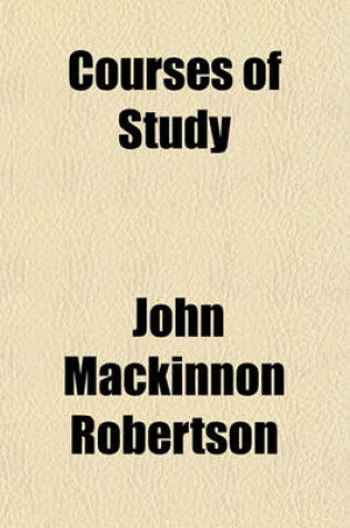 Cover of Courses of Study