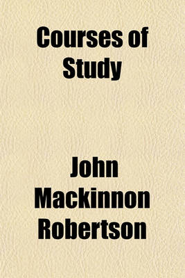 Book cover for Courses of Study